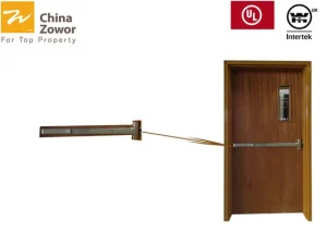 1.510.5 Hour Fire Resistant Wooden Doors With Baking Paint