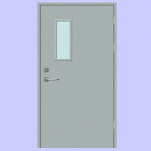 钢制单开带玻璃防火门