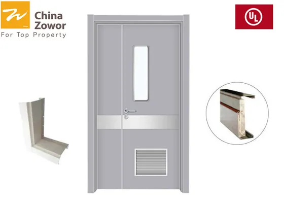 5.0 kPa Wind Resistance Single Leaf 90mins Steel Insulated Fire Door