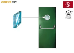 Apartment Hotel 90 Mins UL Listed Fire Door Wooden Leaf Primer Finish