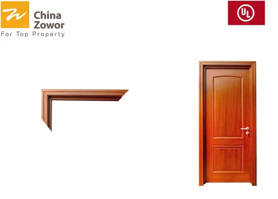 BS Standard Fire Resistant Wooden Doors For Hotel Room/ Baking Paint Finish