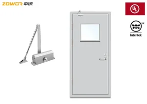 Commercial Plywood FD90 UL Listed Fire Door Wood Grain Finish