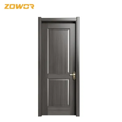 Red Color 2 Paneled Fireproof Entry Doors with Peepholes/ 1.5 Hours Fire Rating/ Customized Size
