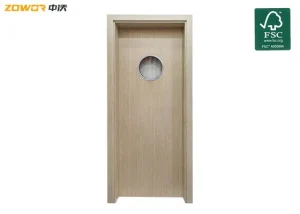 Single Hinged Cottage Oak Flush Plain Wooden Door