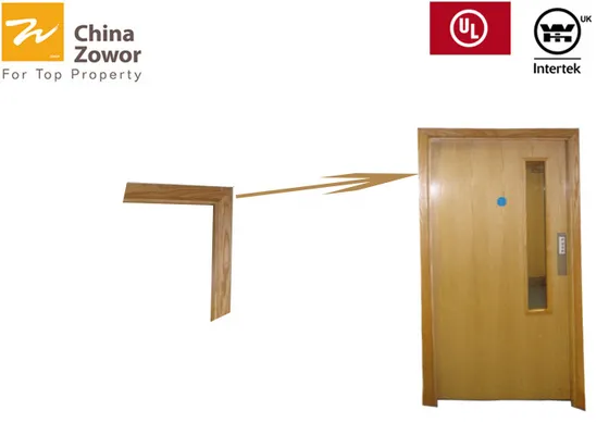 UL Standard 60mins Fire Rated Wood Doors For Commercial Buildings