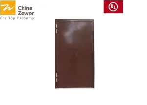 Dark Blue Steel FD30 Fire Door Is Suitable For OfficeResidential Public Places