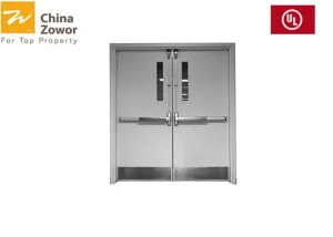 Light Grey Fire Safety Single Door For Emergency Exit BS Certified 2 Hours Fire Rating
