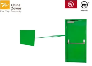 NFPA252 Standard 45mm Fd60 External Fire Safety Doors Power Coating