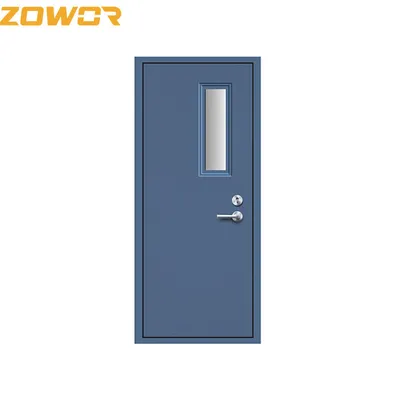 Perlite Board Fire Safety Door Powder Coating Fireproof Steel Door