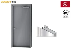 Steel 120 Minute Fire Rated Doors With UL Listed Prime Paint Fireproof Steel Door