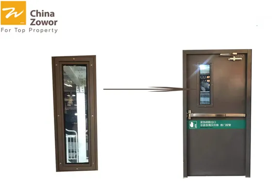 UL Certified 1 Hour Rated Fire Safety Door Fire Exit Door With Vision Panel Customized Size